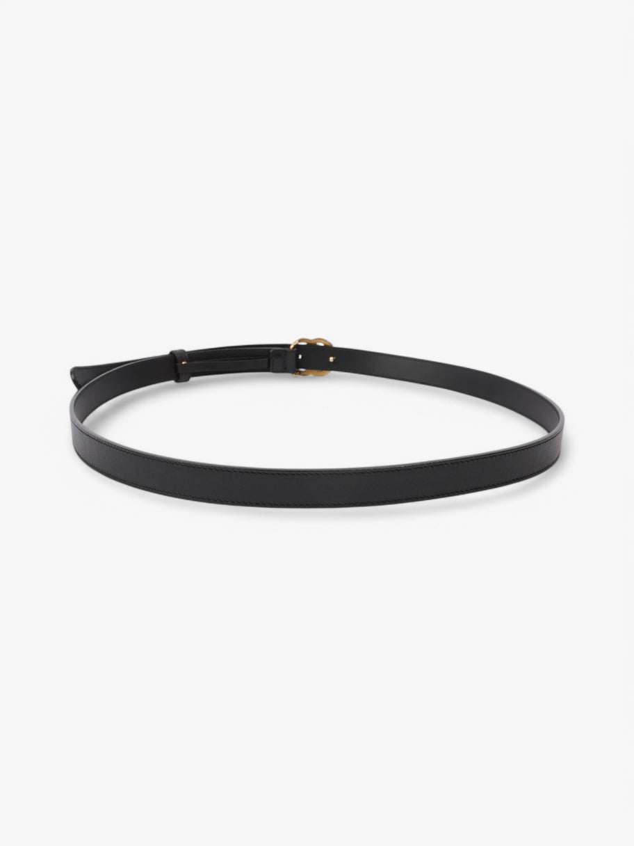 Gucci GG Marmont Thin Belt Black / Gold Leather 105cm / 42