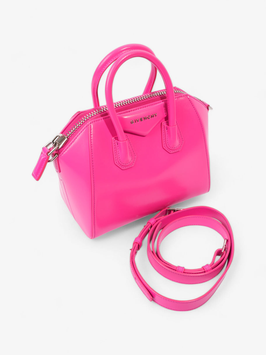 Givenchy Antigona Neon Pink Calfskin Leather Mini Image 7