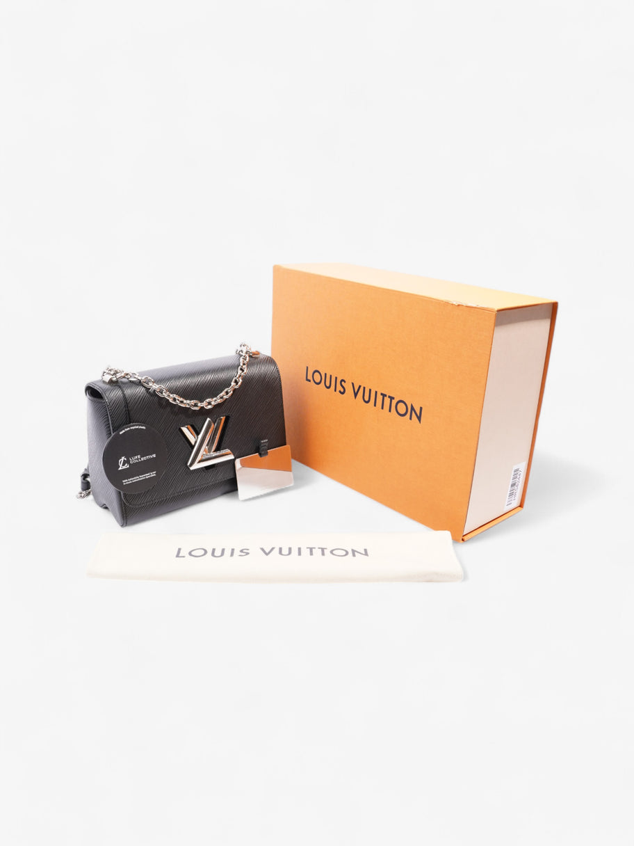 Louis Vuitton Twist Chain Bag Black Leather MM Image 12