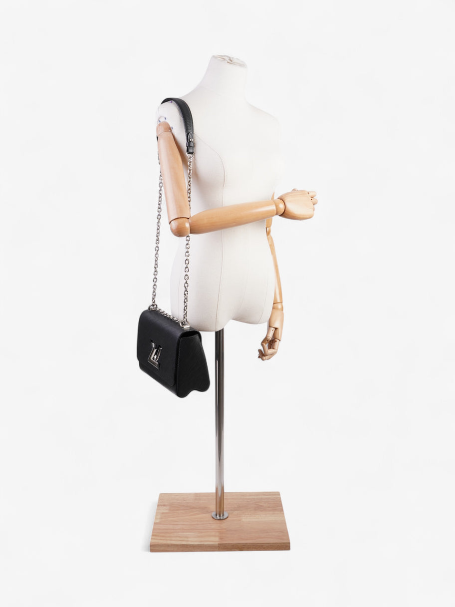 Louis Vuitton Twist Chain Bag Black Leather MM Image 2