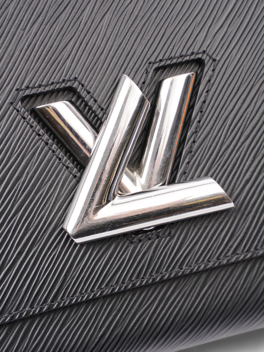 Louis Vuitton Twist Chain Bag Black Leather MM Image 7