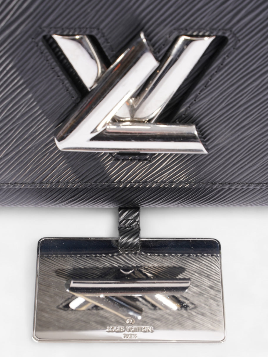 Louis Vuitton Twist Chain Bag Black Leather MM Image 8