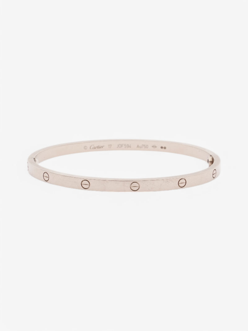  Cartier Love Bracelet, One Screw Closure White Gold White Gold 17