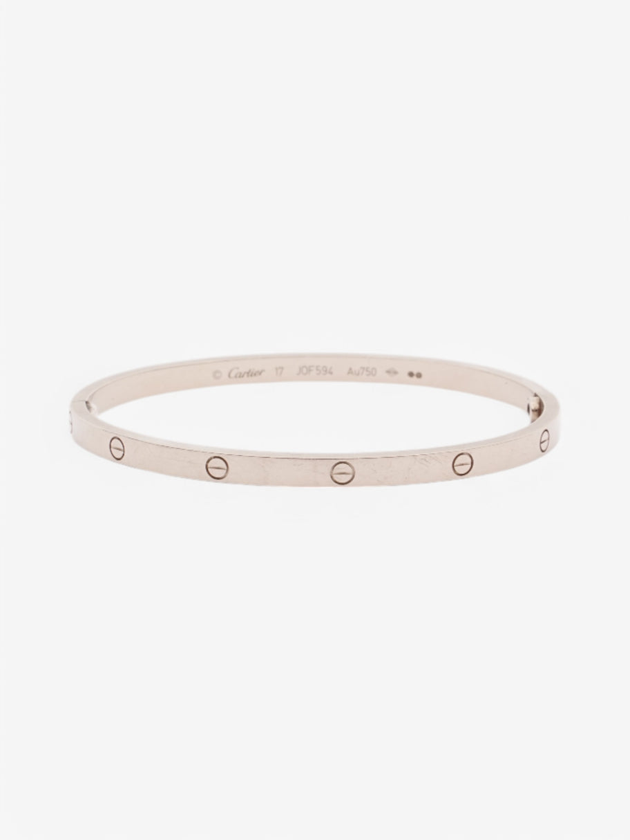 Cartier Love Bracelet, One Screw Closure White Gold White Gold 17 Image 1