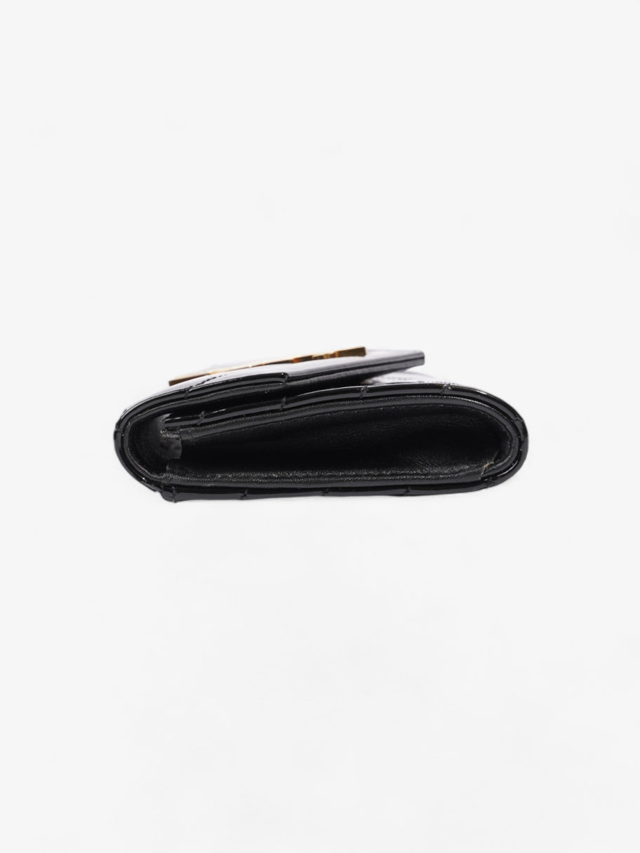 Saint Laurent Monogram Wallet Black / Gold Patent Leather Image 3