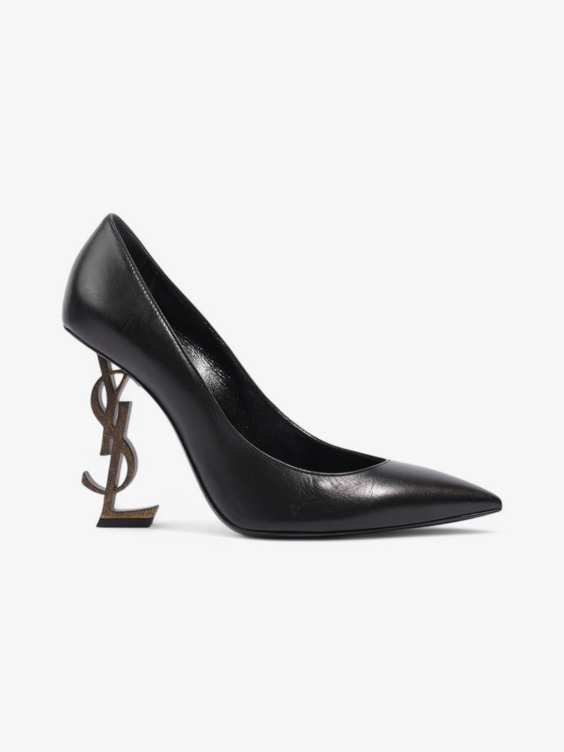 Saint Laurent Opyum Heels 110 Black Leather EU 38.5 UK 5.5