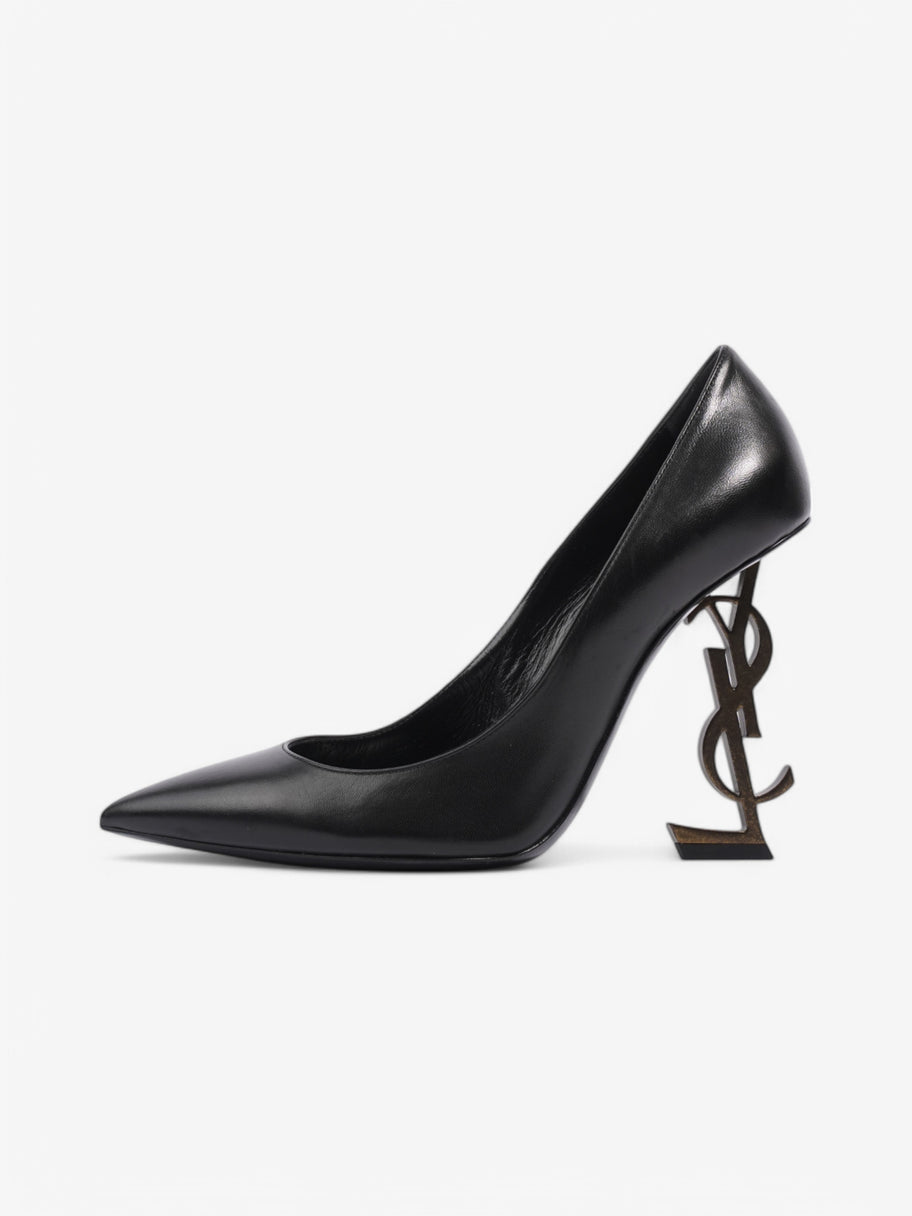 Saint Laurent Opyum Heels 110 Black Leather EU 38.5 UK 5.5 Image 5