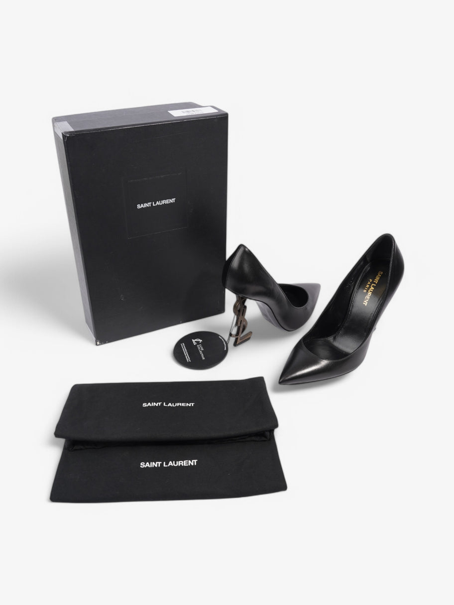 Saint Laurent Opyum Heels 110 Black Leather EU 38.5 UK 5.5 Image 8