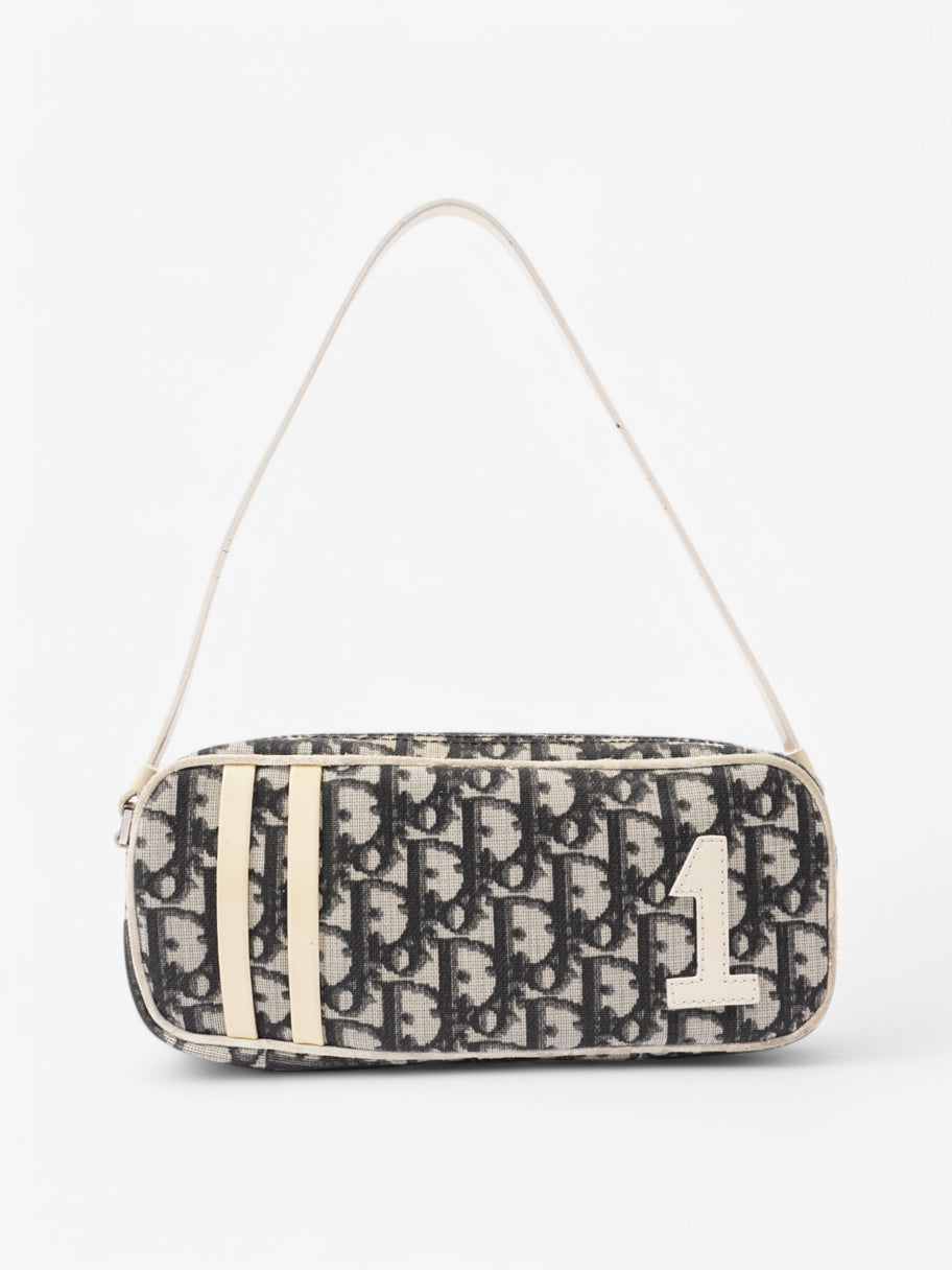 Christian Dior Pochette Bag Grey / White Canvas One SIze Image 1