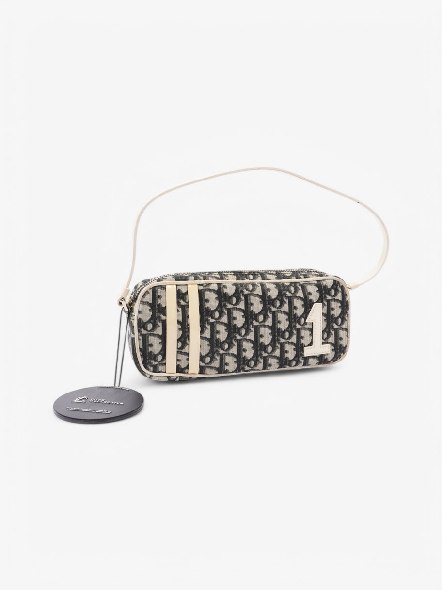 Christian Dior Pochette Bag Grey / White Canvas One SIze Image 9