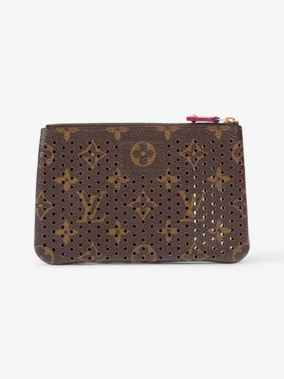 Louis Vuitton Perforated Pochette Plat Monogram / Fuschia Coated Canvas Image 2
