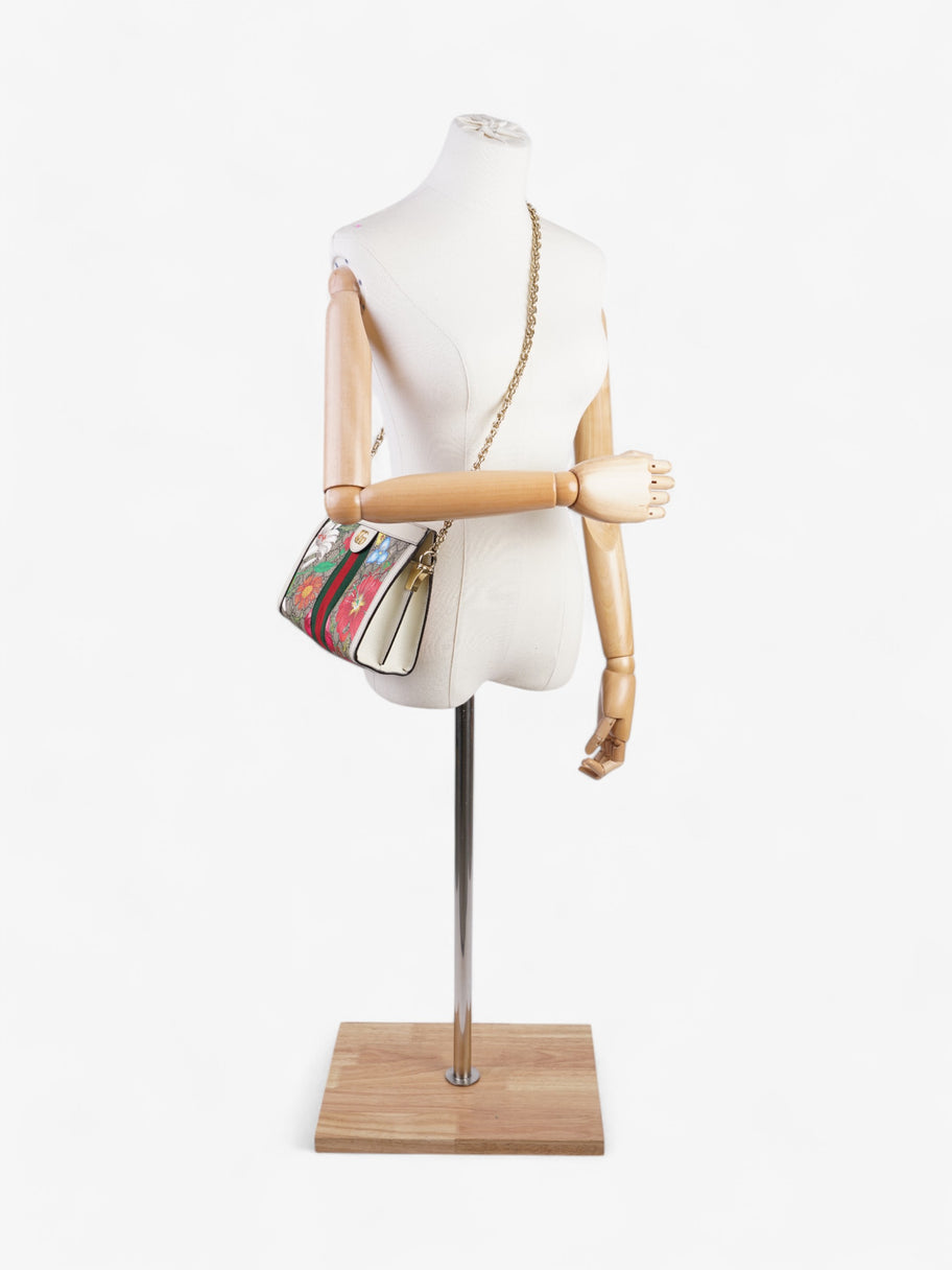 Gucci Ophidia Chain White / GG Flora Coated Canvas Small Image 2