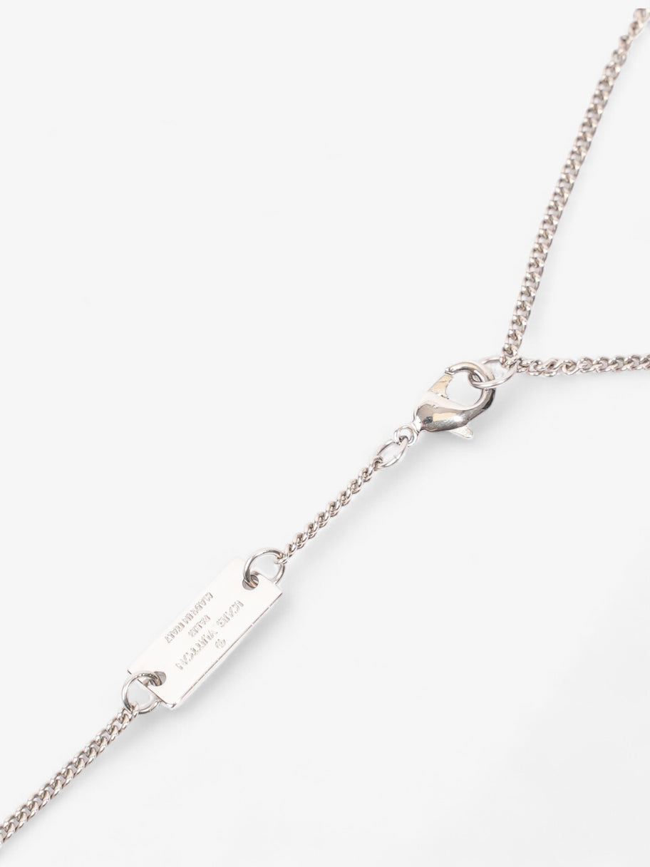 Louis Vuitton Monogram Charms Necklace Silver Brass Image 3