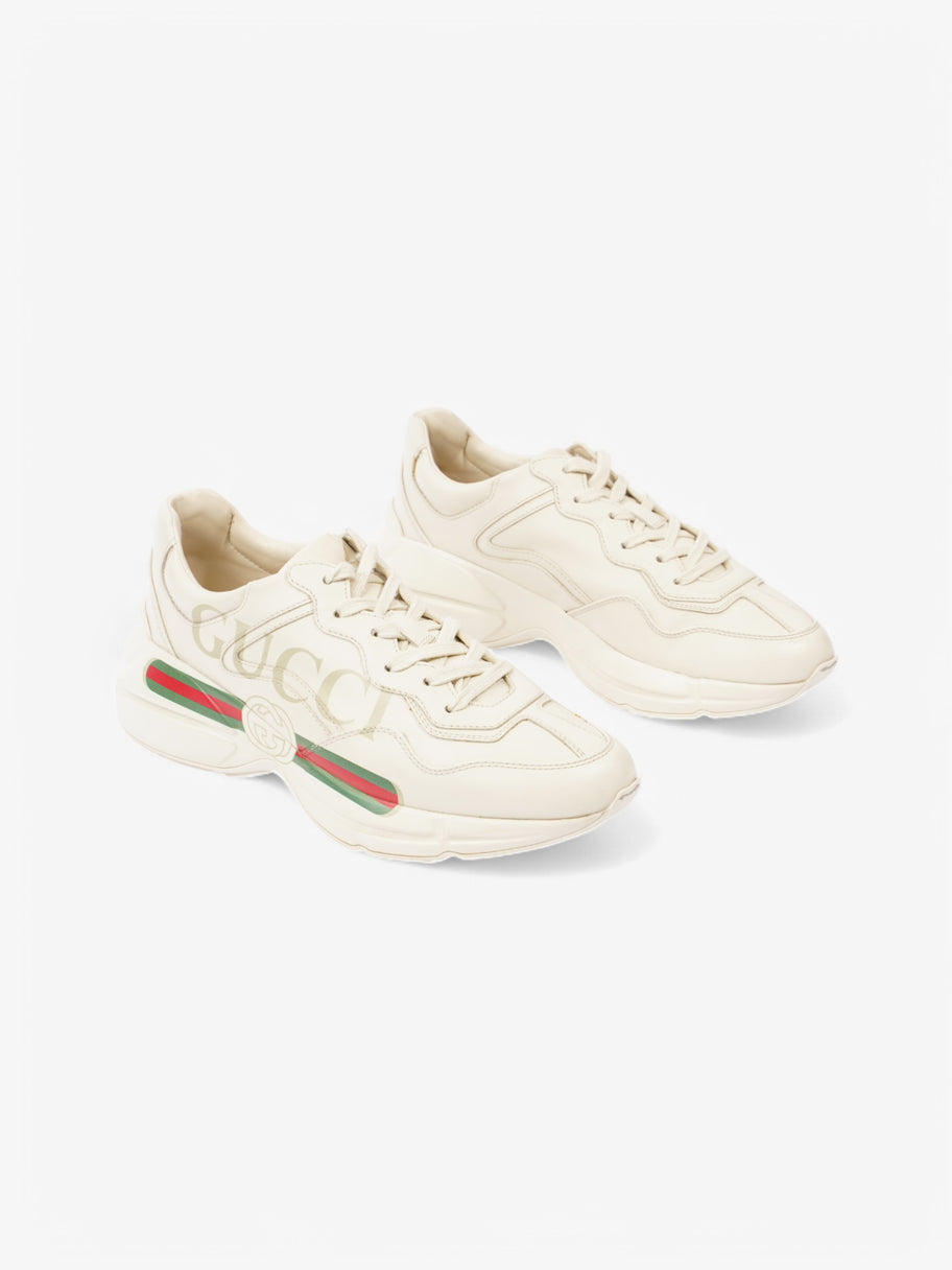 Gucci Rhyton Sneakers Beige  / Green / Red Leather EU 41.5 UK 7.5 Image 2