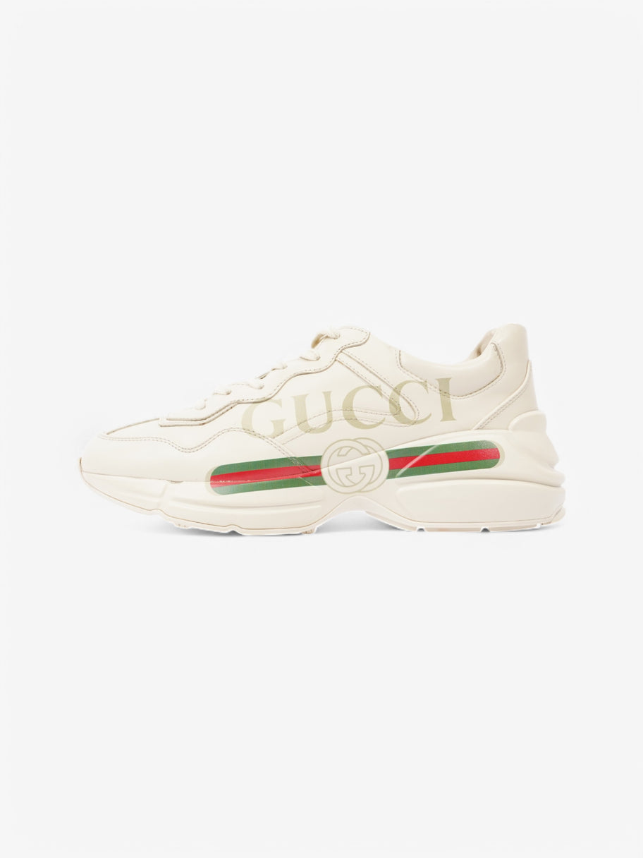 Gucci Rhyton Sneakers Beige  / Green / Red Leather EU 41.5 UK 7.5 Image 5