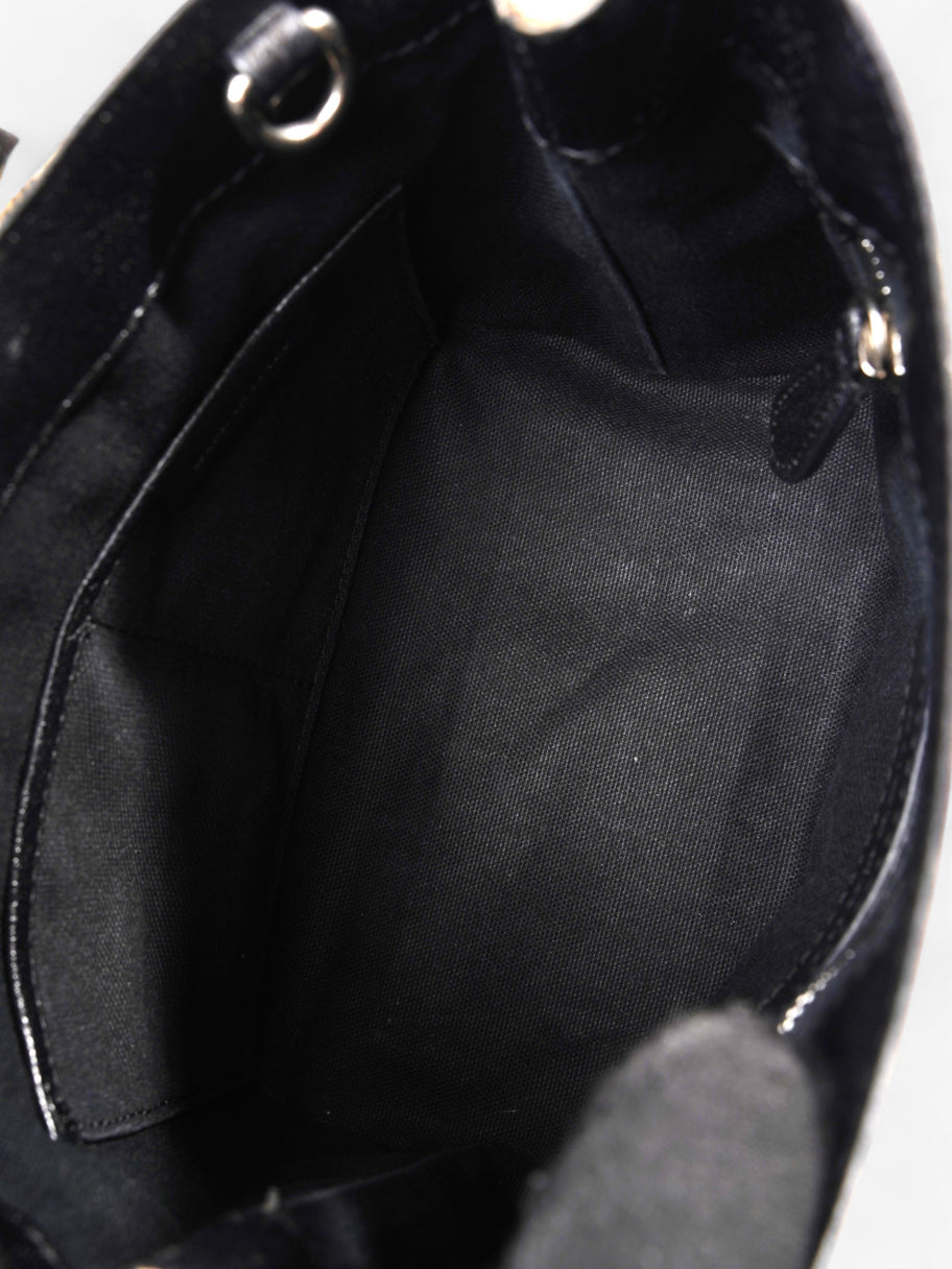 Burberry Banner Bag Haymarket Check / Black Cotton Small Image 8