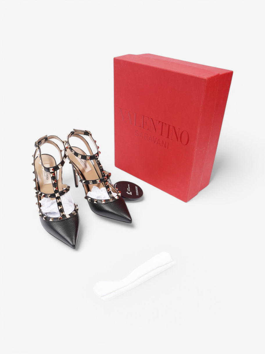 Valentino Rockstud Heels Black / Gold Leather EU 38 UK 5 Image 10