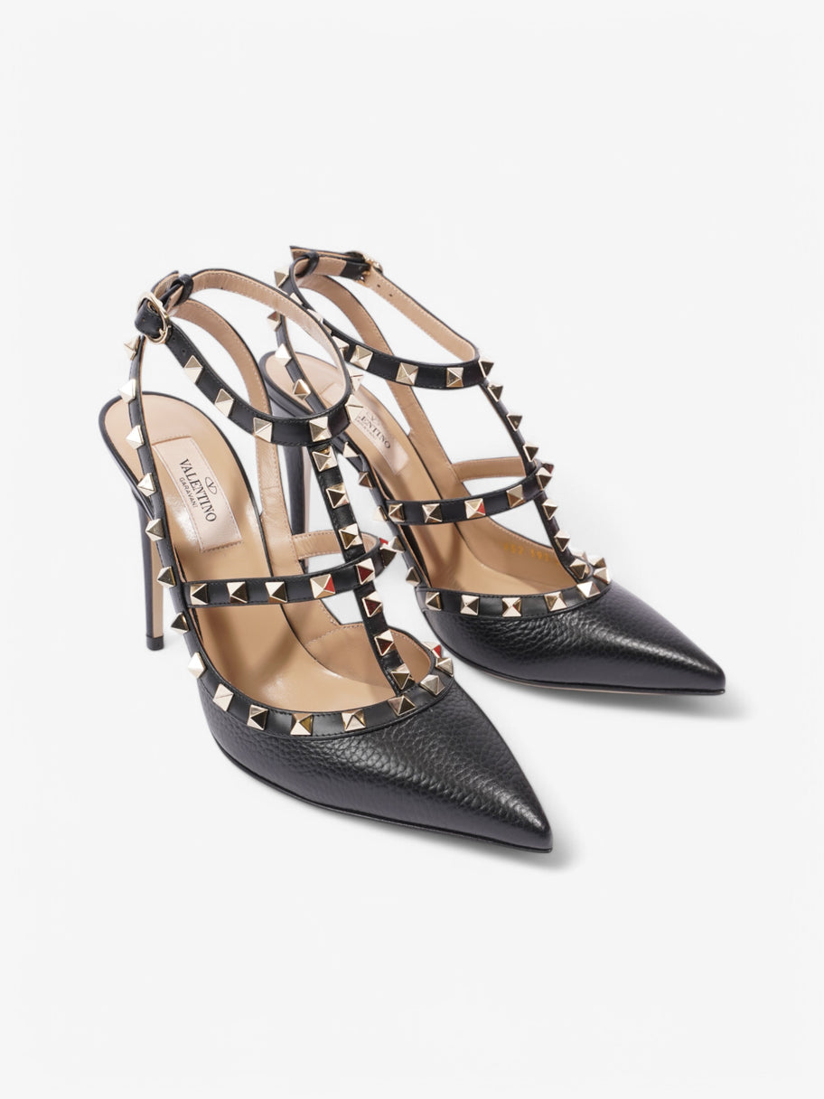 Valentino Rockstud Heels Black / Gold Leather EU 38 UK 5 Image 2