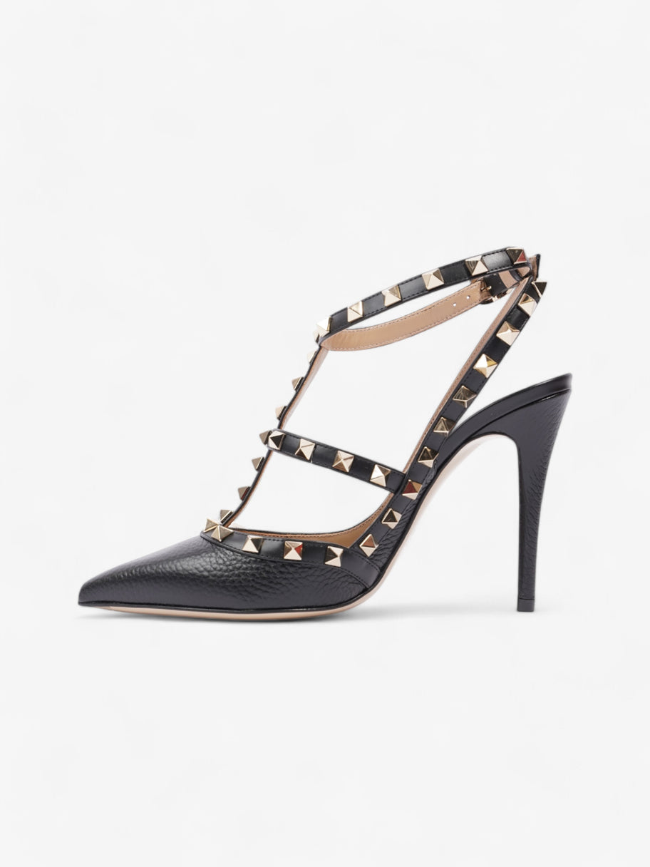 Valentino Rockstud Heels Black / Gold Leather EU 38 UK 5 Image 3