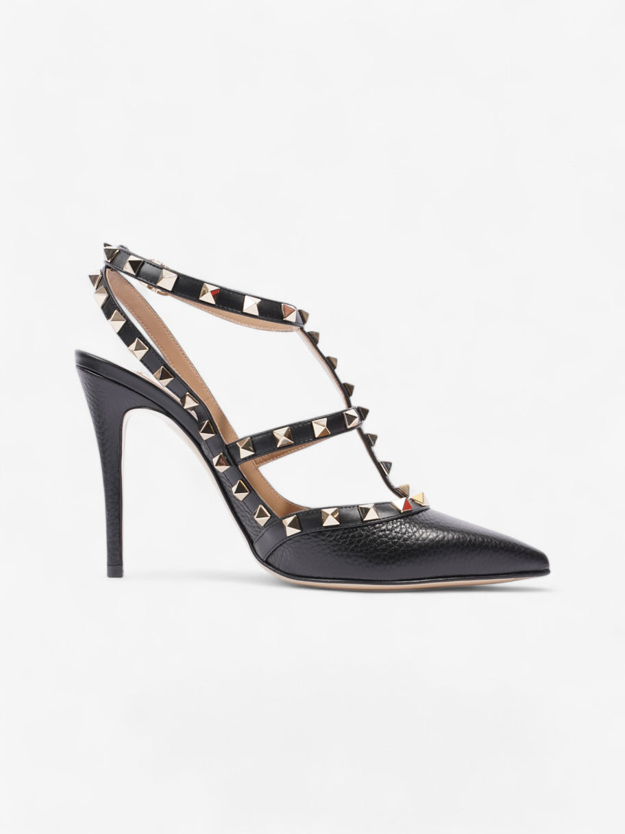 Valentino Rockstud Heels Black / Gold Leather EU 38 UK 5 Image 4