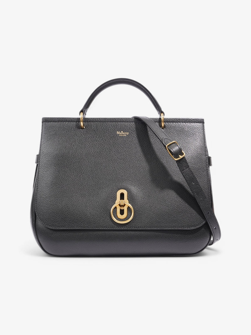  Mulberry Amberley  Black Leather Large