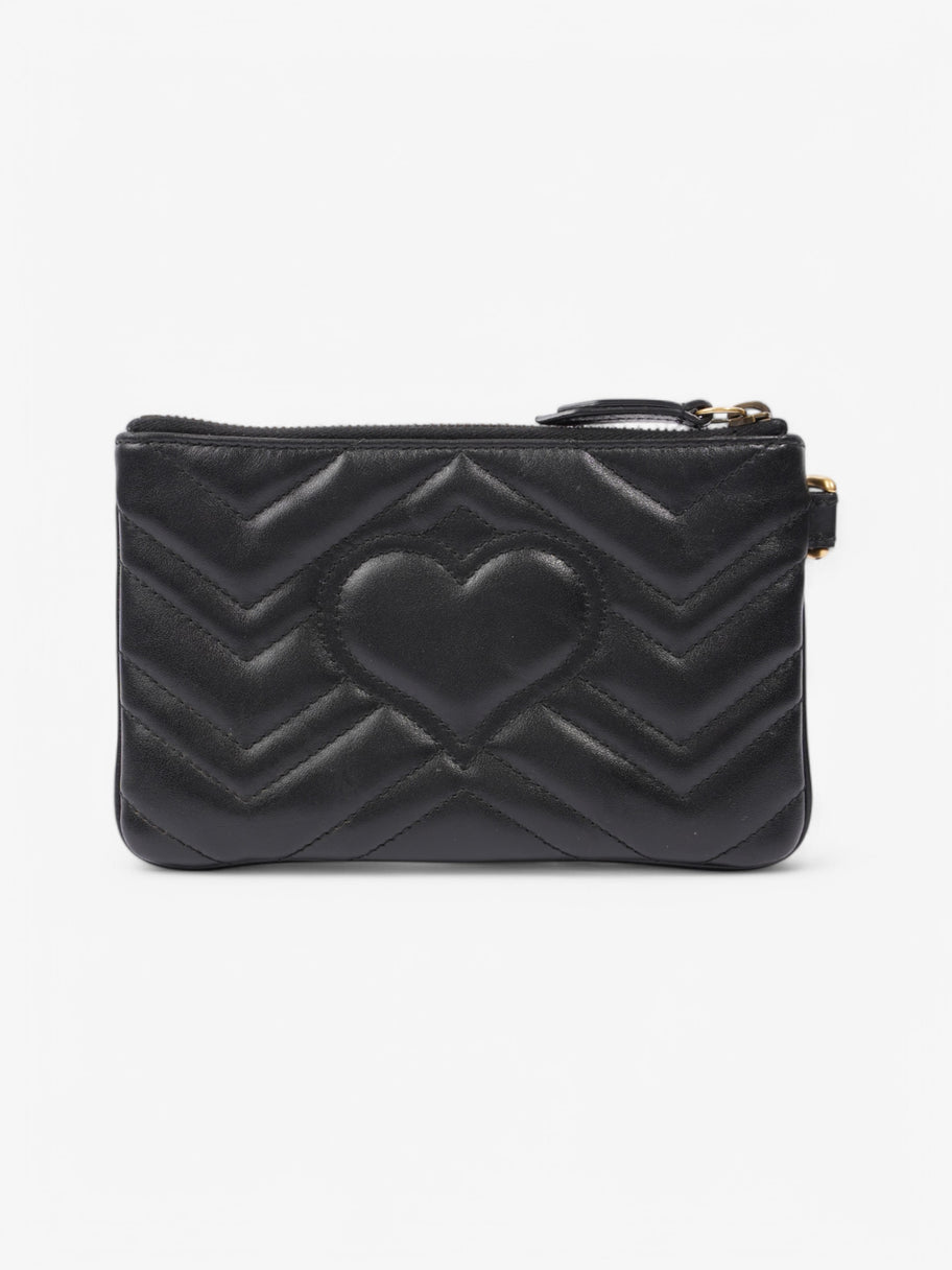 Gucci Marmont Pouch Black Matelasse Leather Image 3