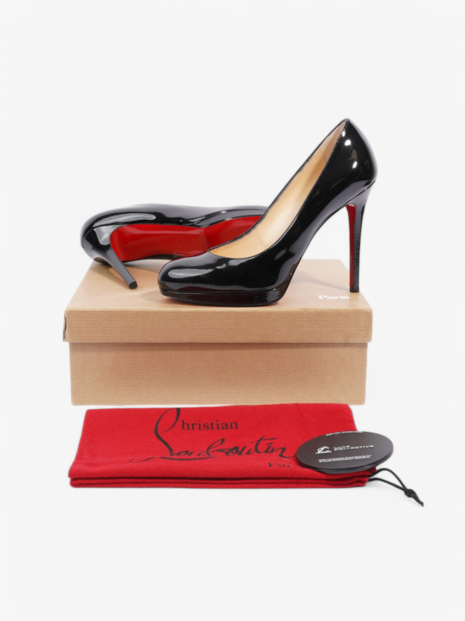 Christian Louboutin Simple Pump Heels 120 Black Patent Leather EU 38 UK 5 Image 10