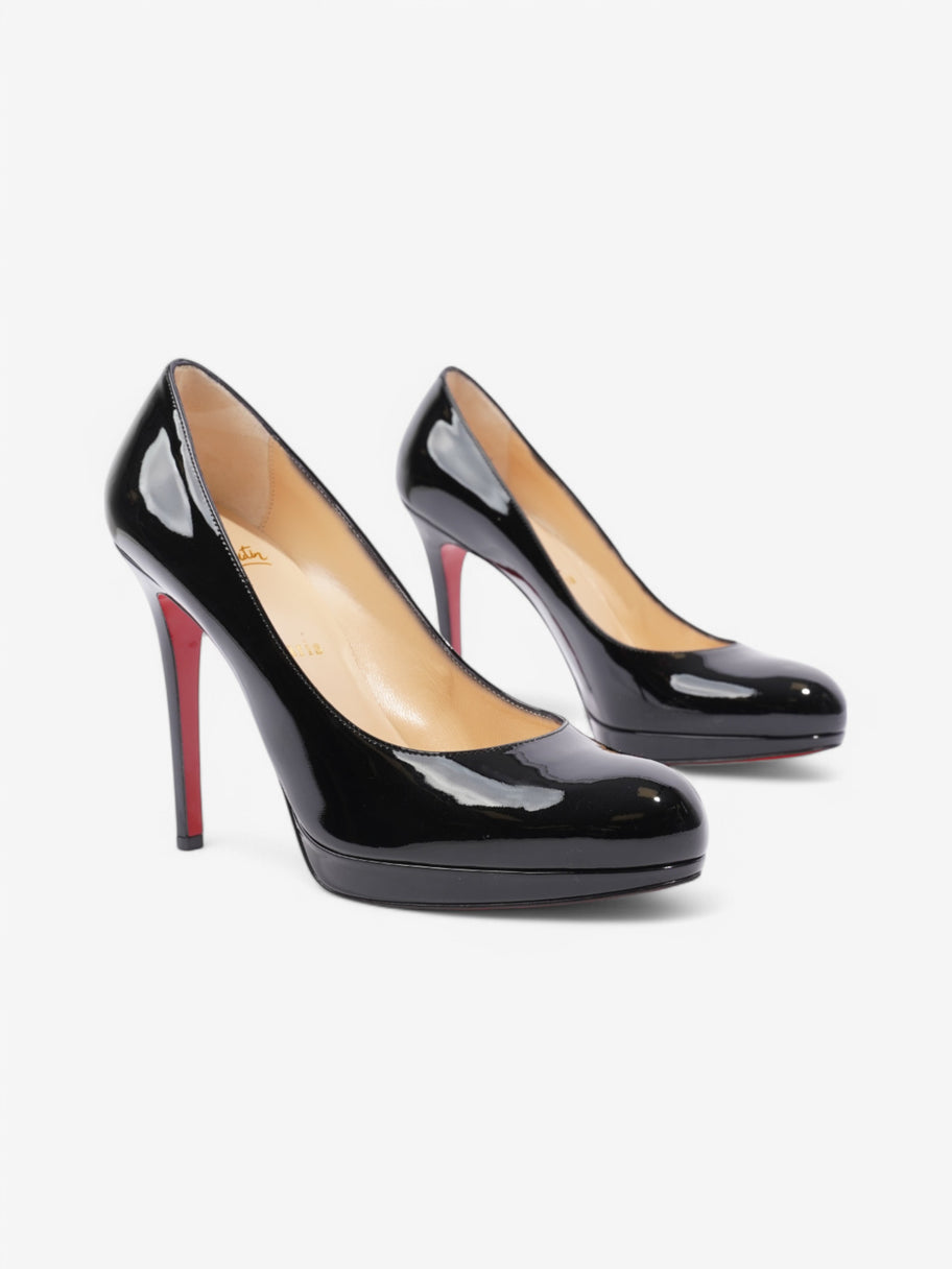 Christian Louboutin Simple Pump Heels 120 Black Patent Leather EU 38 UK 5 Image 2