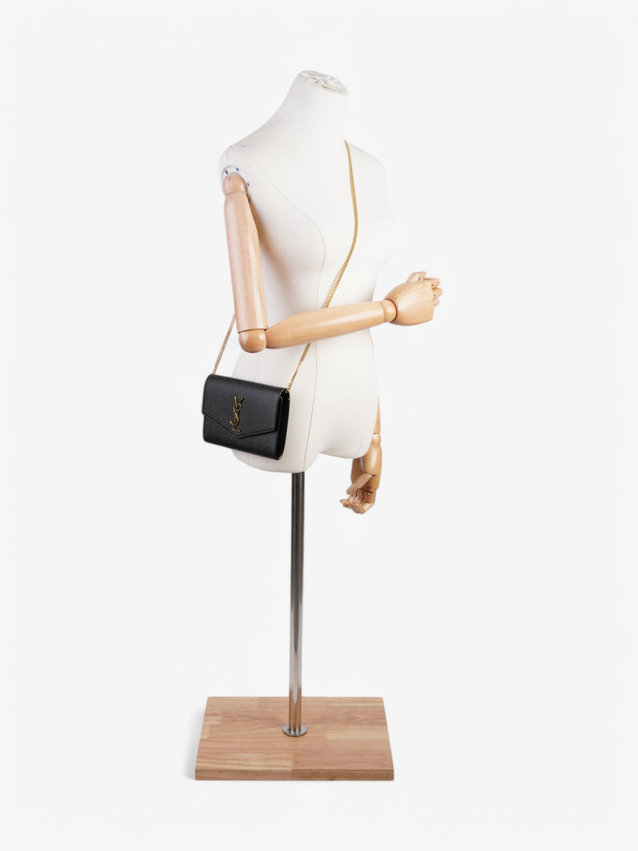 Saint Laurent Uptown Crossbody Black Grained Leather Image 2