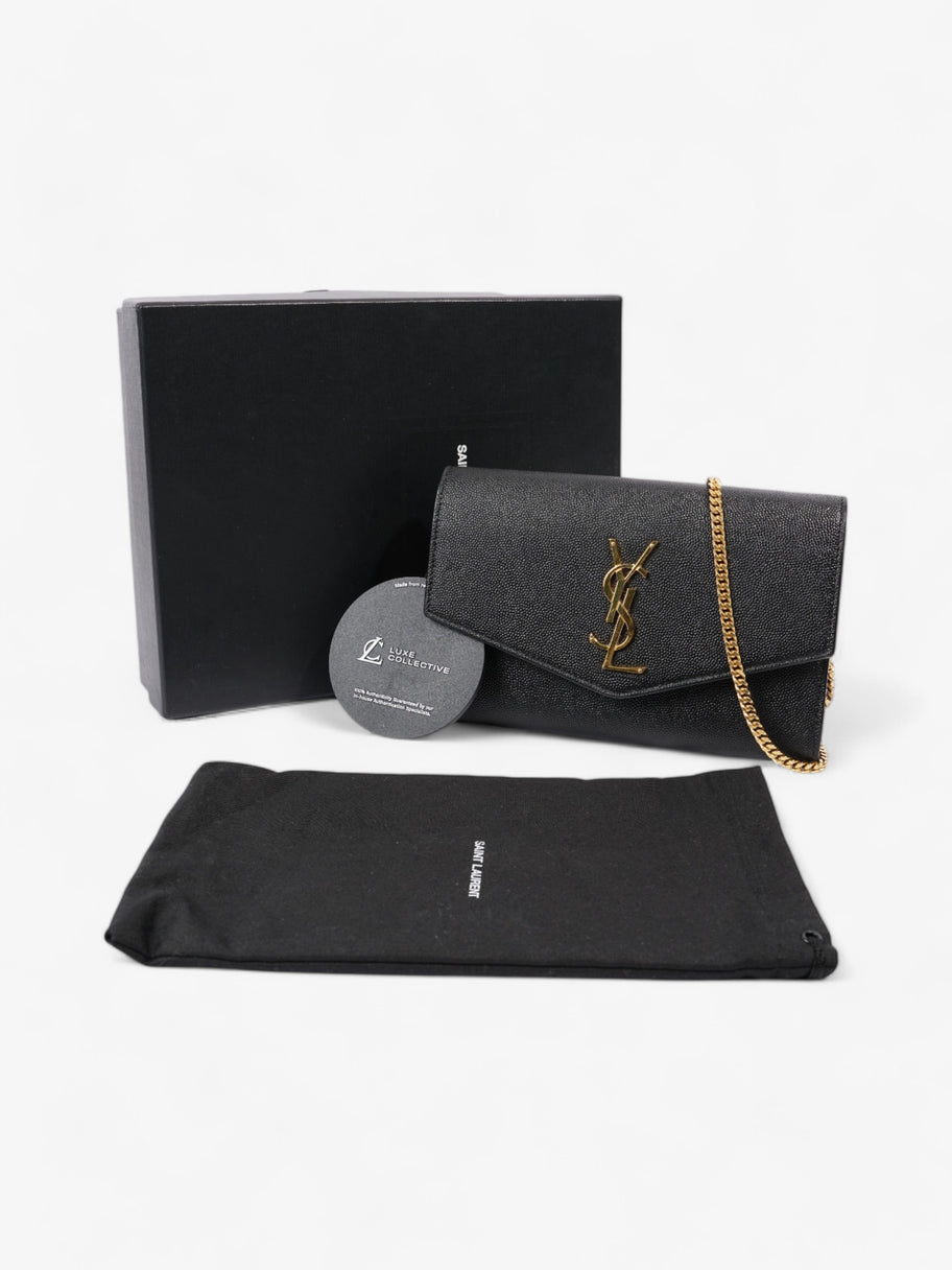 Saint Laurent Uptown Crossbody Black Grained Leather Image 9