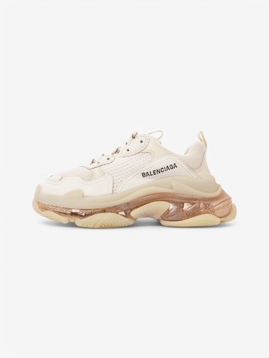Balenciaga Triple S Clear Sole Beige  / Black Mesh EU 38 UK 5 Image 5