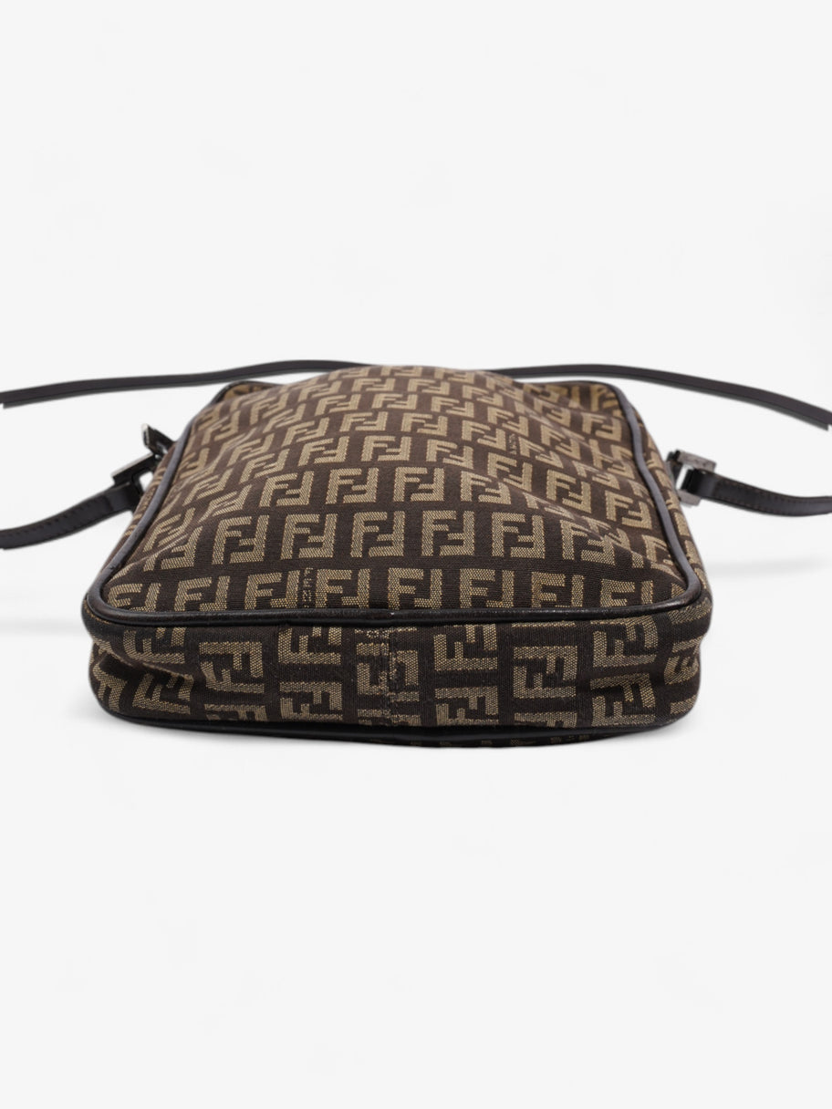 Fendi Zucchino Shoulder Bag Brown Canvas Image 5
