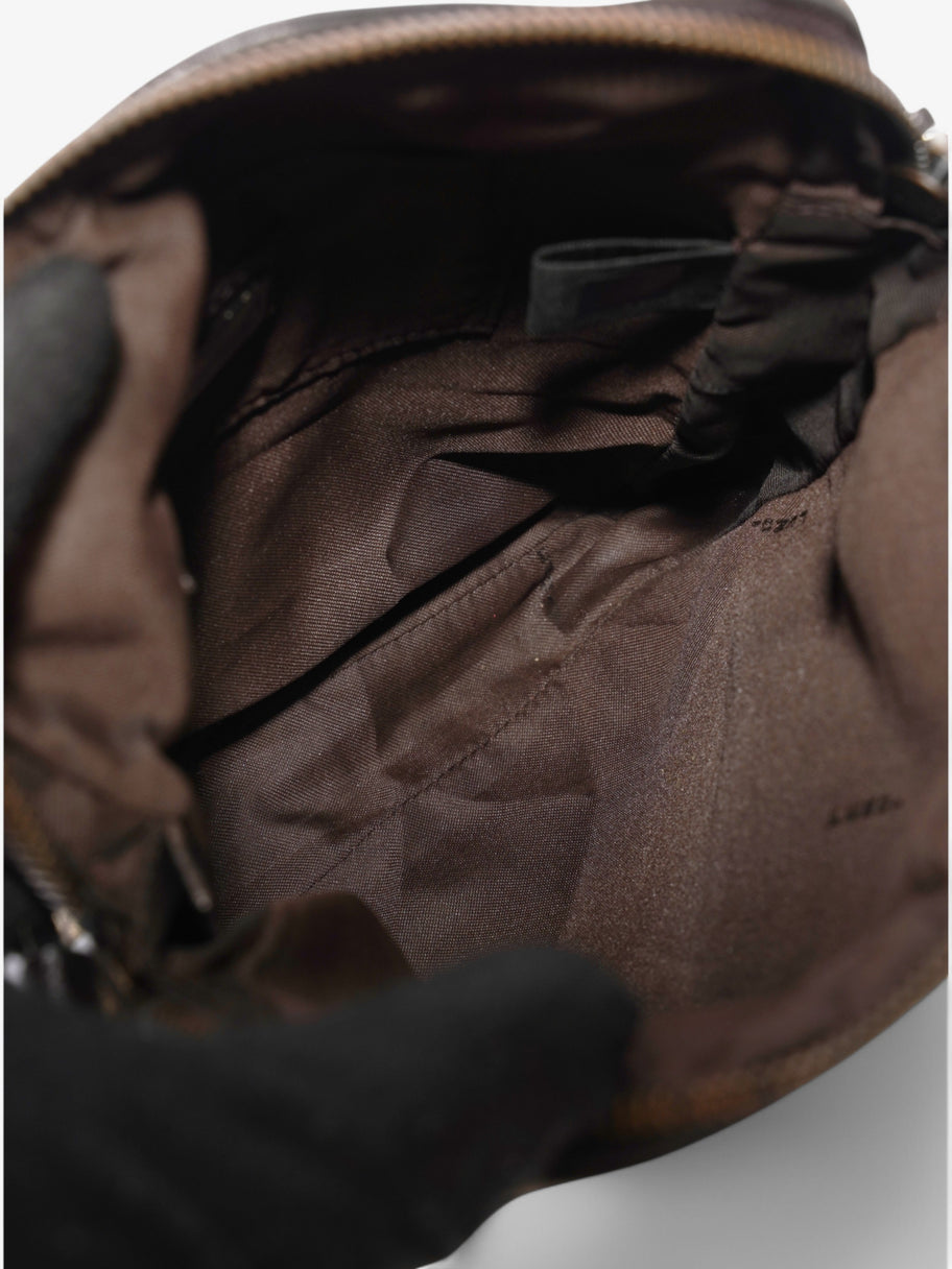 Fendi Zucchino Shoulder Bag Brown Canvas Image 9