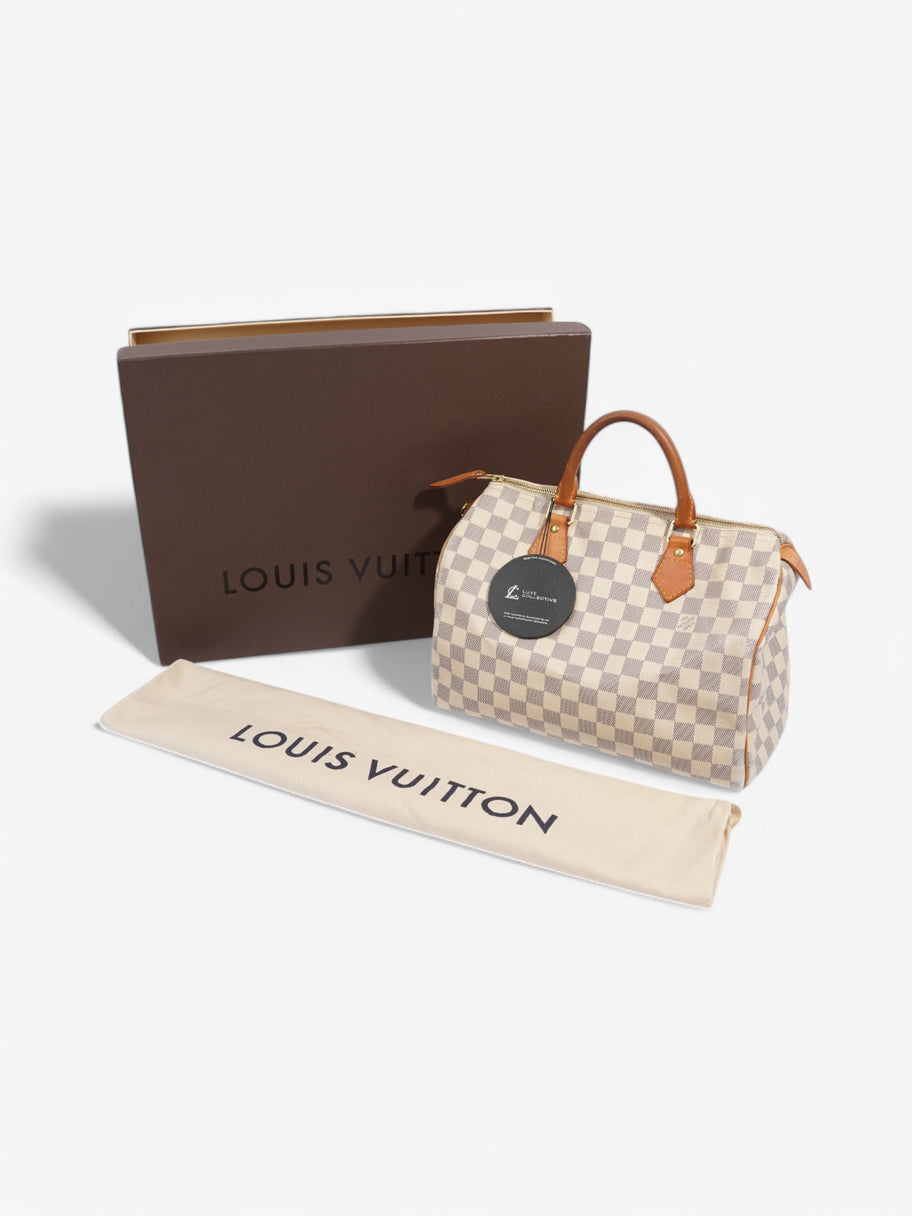 Louis Vuitton Speedy Damier Azur Coated Canvas 30 Image 12