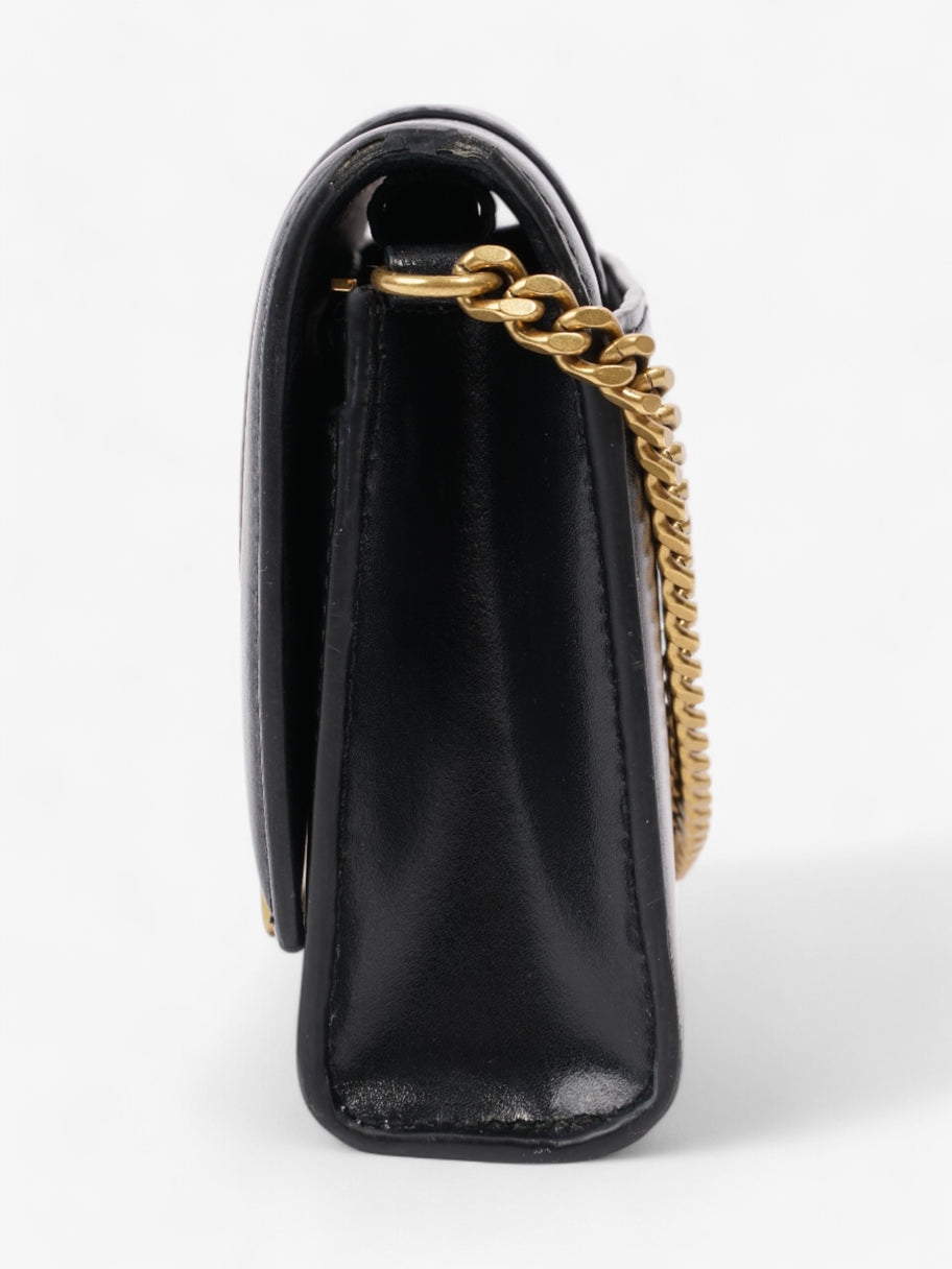 Balenciaga Hourglass Wallet On Chain Black Calfskin Leather Image 3