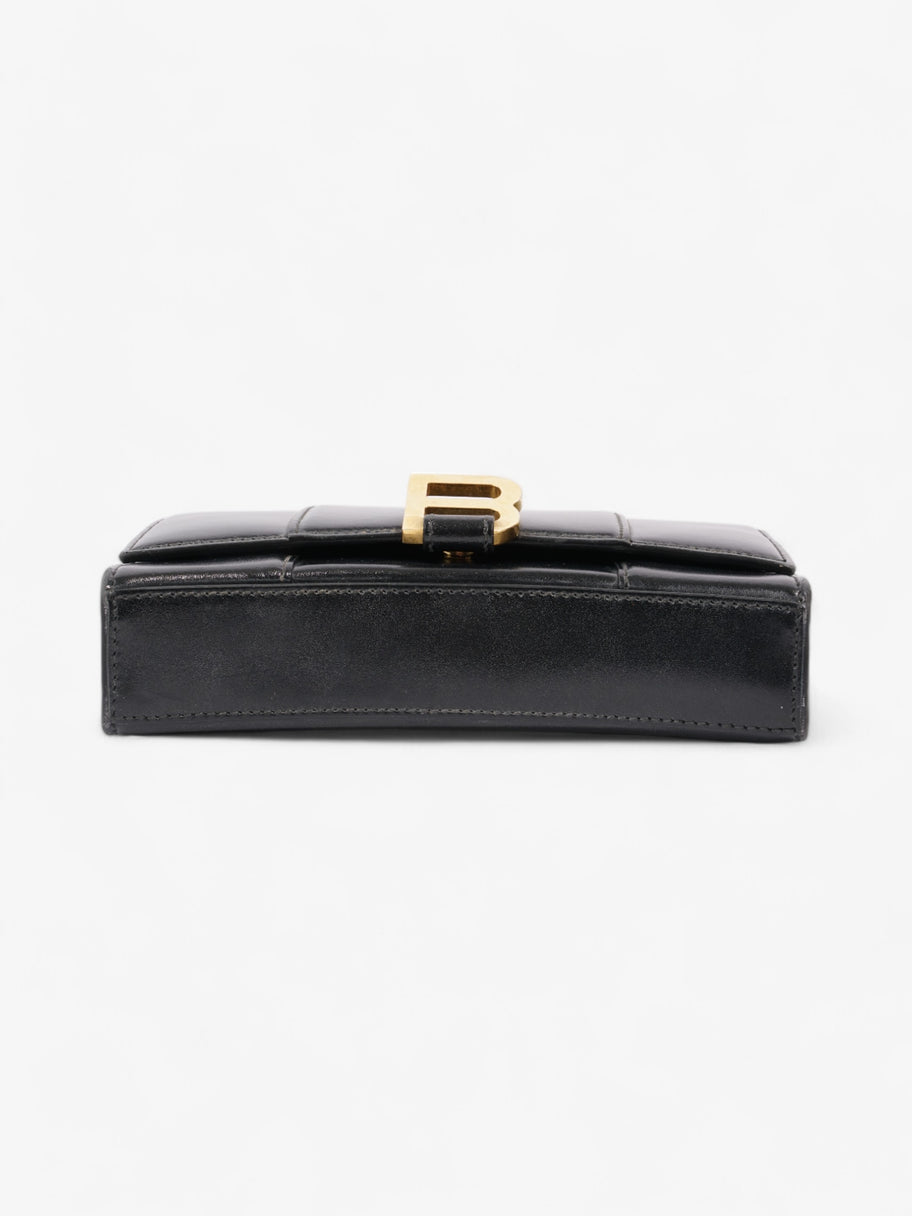 Balenciaga Hourglass Wallet On Chain Black Calfskin Leather Image 6