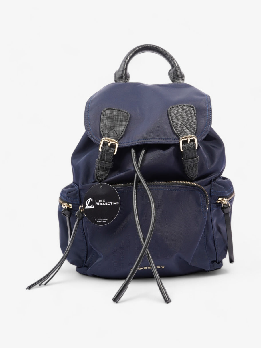 Burberry The Rucksack Navy Nylon Large Image 8