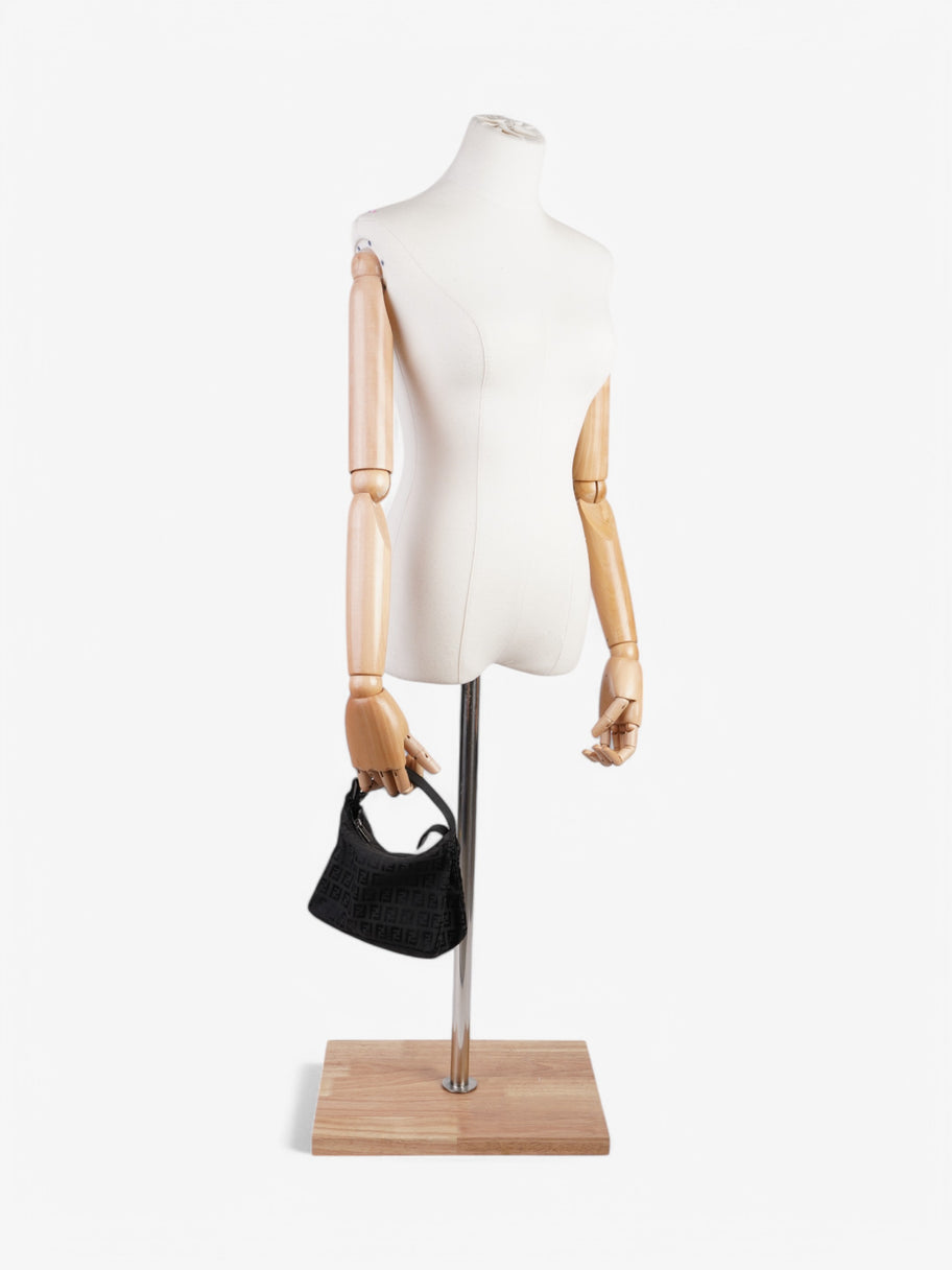 Fendi FF Pochette Black Canvas Image 2