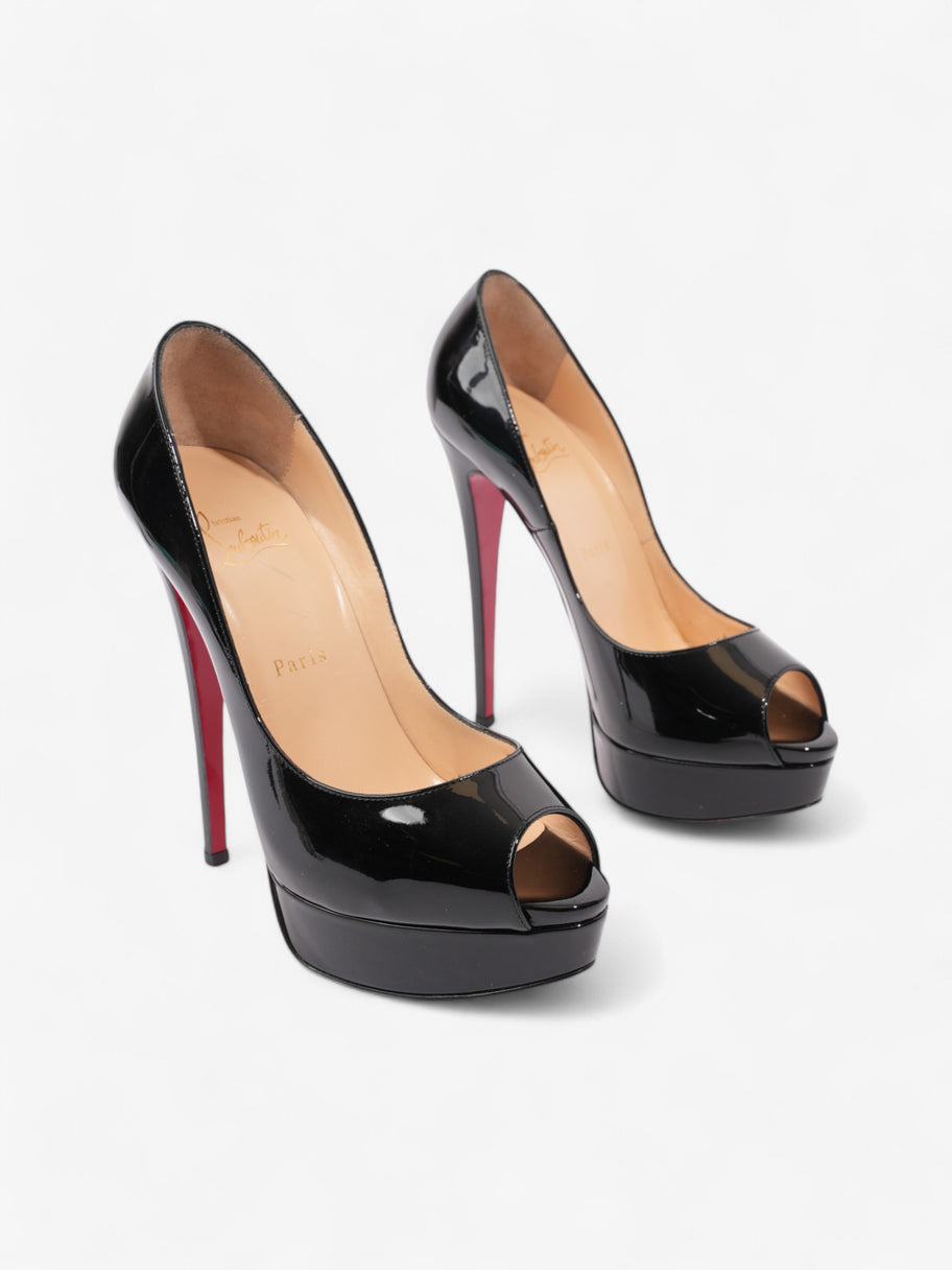 Christian Louboutin Lady Peep 150mm Black Patent Leather EU 38.5 UK 5.5 Image 2