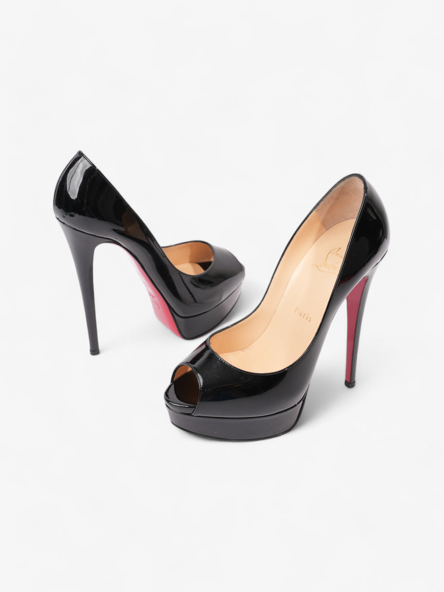 Christian Louboutin Lady Peep 150mm Black Patent Leather EU 38.5 UK 5.5 Image 9