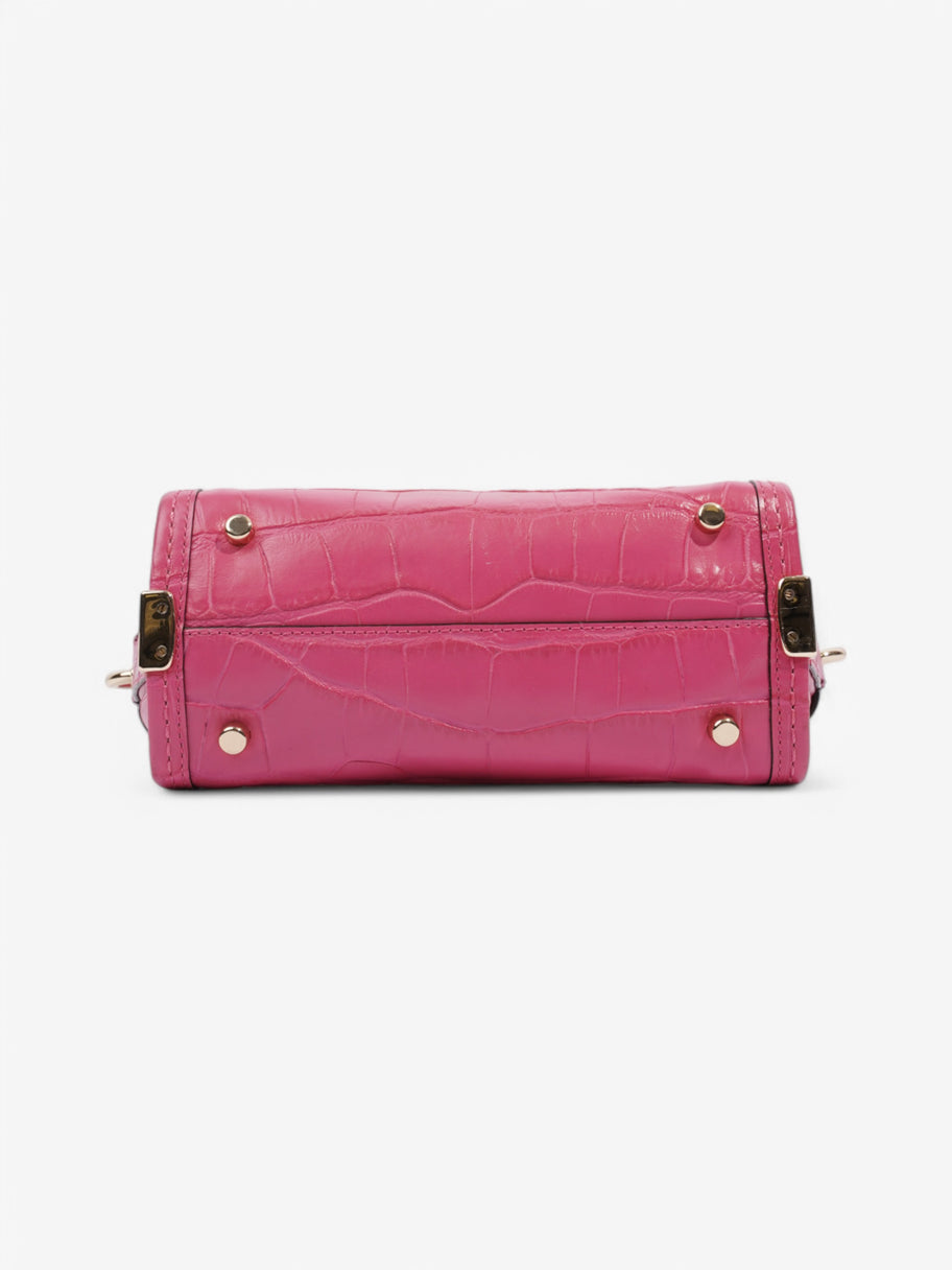 Coach Swagger Satchel Pink Embossed Leather 21 Image 6