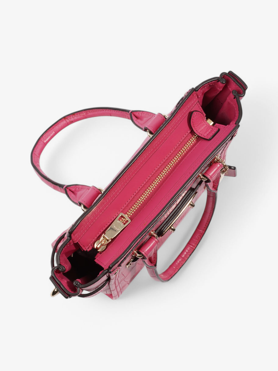 Coach Swagger Satchel Pink Embossed Leather 21 Image 7