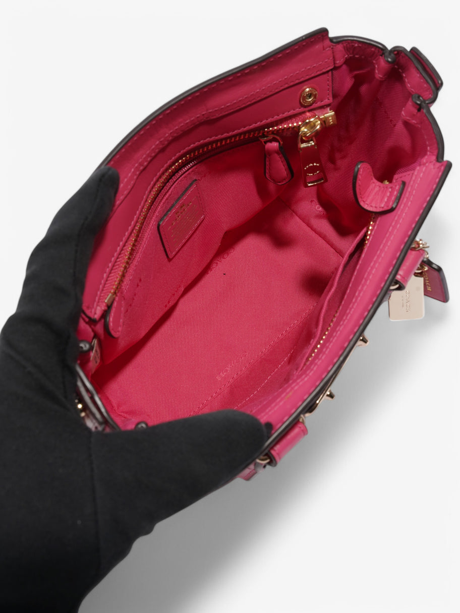 Coach Swagger Satchel Pink Embossed Leather 21 Image 8