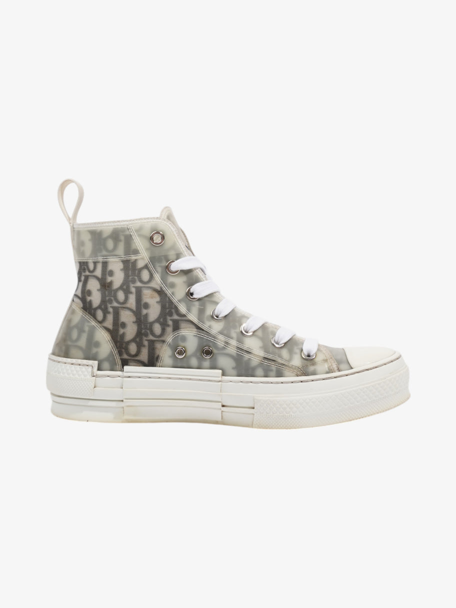 Christian Dior B23 High-tops White  / Grey Oblique Mesh EU 37 UK 4 Image 4