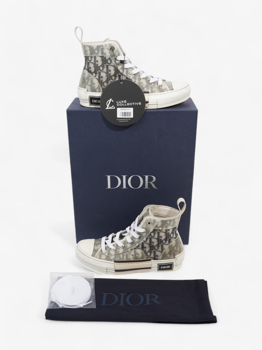 Christian Dior B23 High-tops White  / Grey Oblique Mesh EU 37 UK 4 Image 8