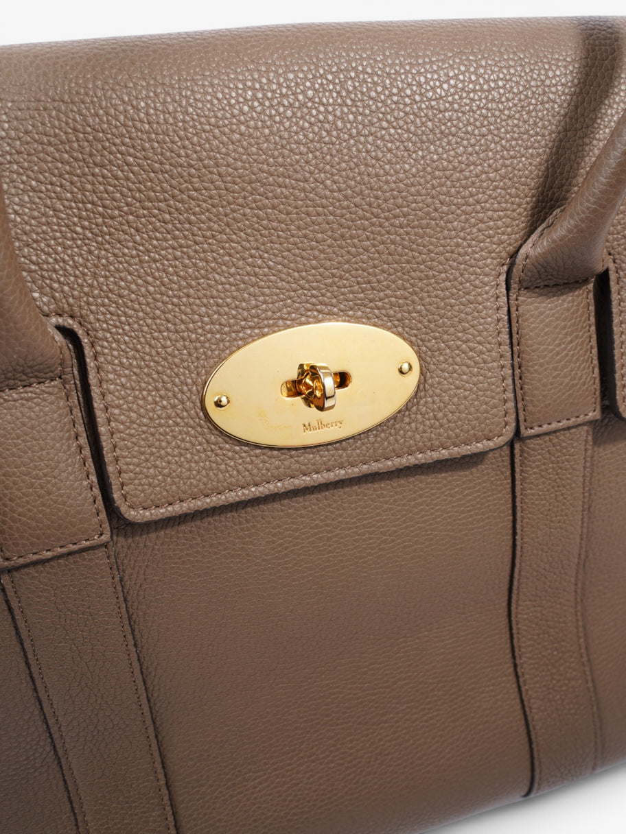 Mulberry Bayswater Taupe Grained Leather Image 7