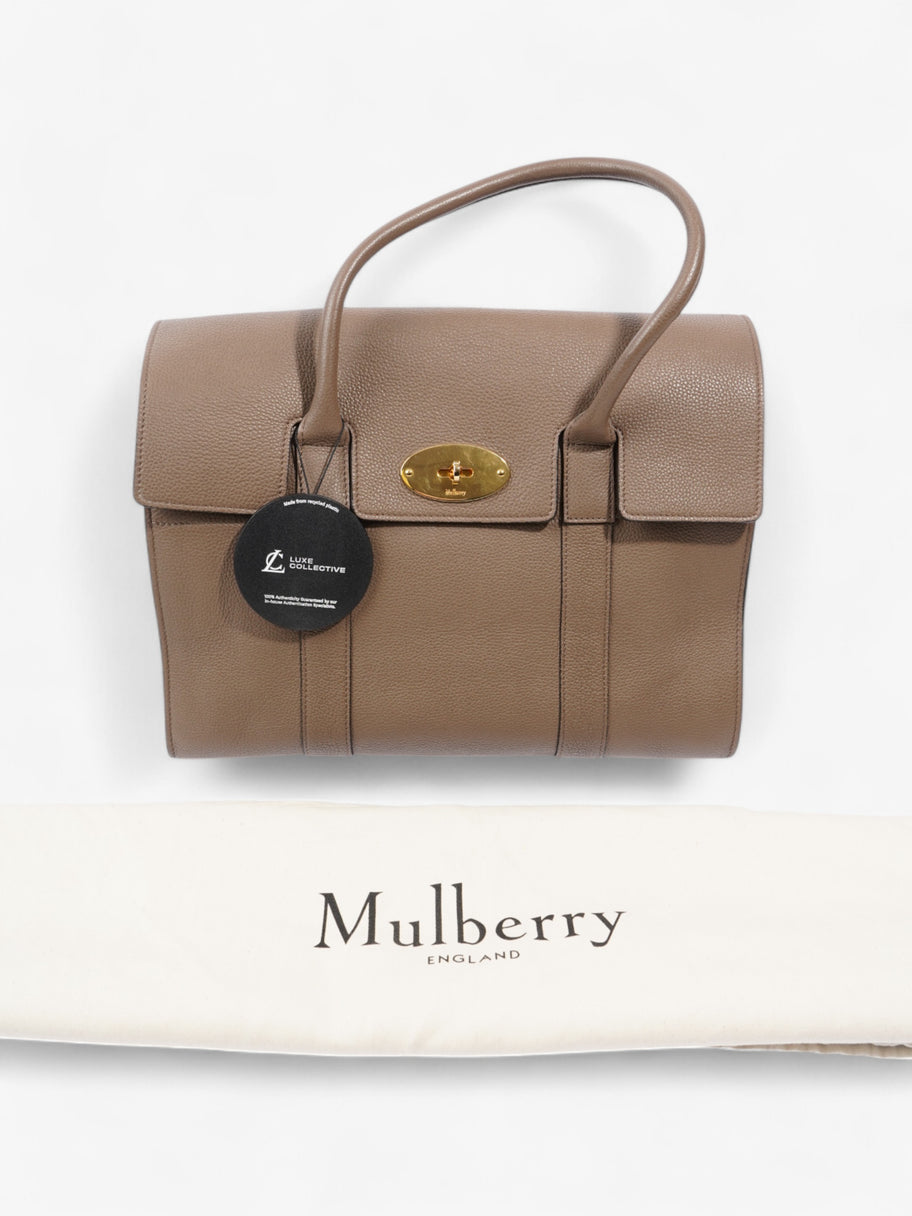 Mulberry Bayswater Taupe Grained Leather Image 9