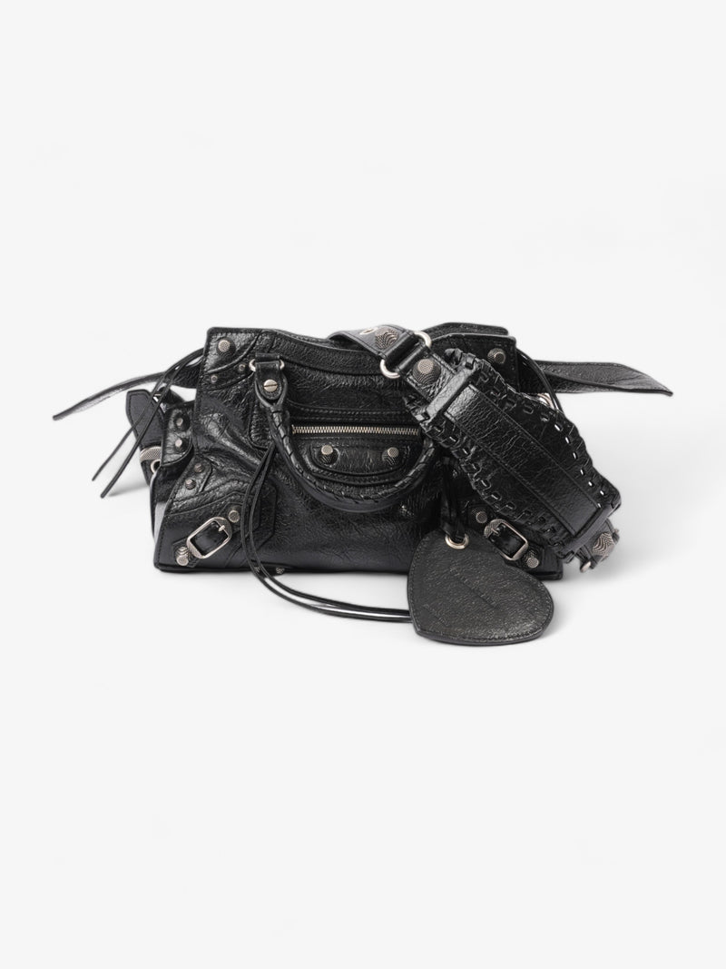  Balenciaga Neo Cagole XS Black Lambskin Leather