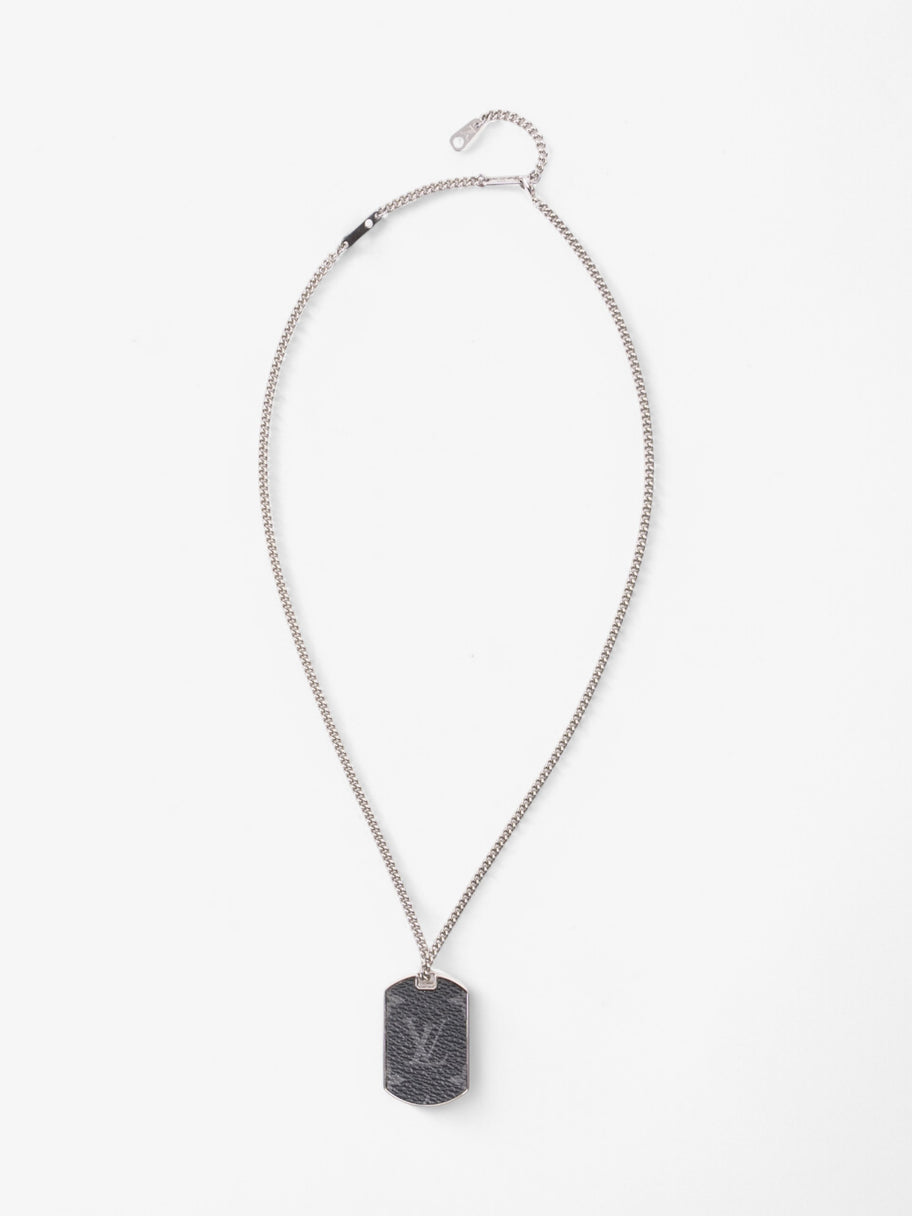 Louis Vuitton Palladium Monogram Locket Necklace Silver / Monogram Silver Sterling One size Image 1