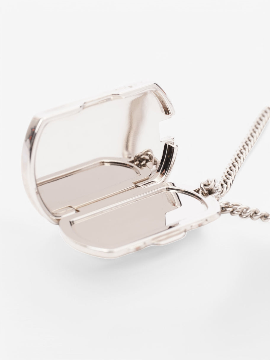 Louis Vuitton Palladium Monogram Locket Necklace Silver / Monogram Silver Sterling One size Image 4